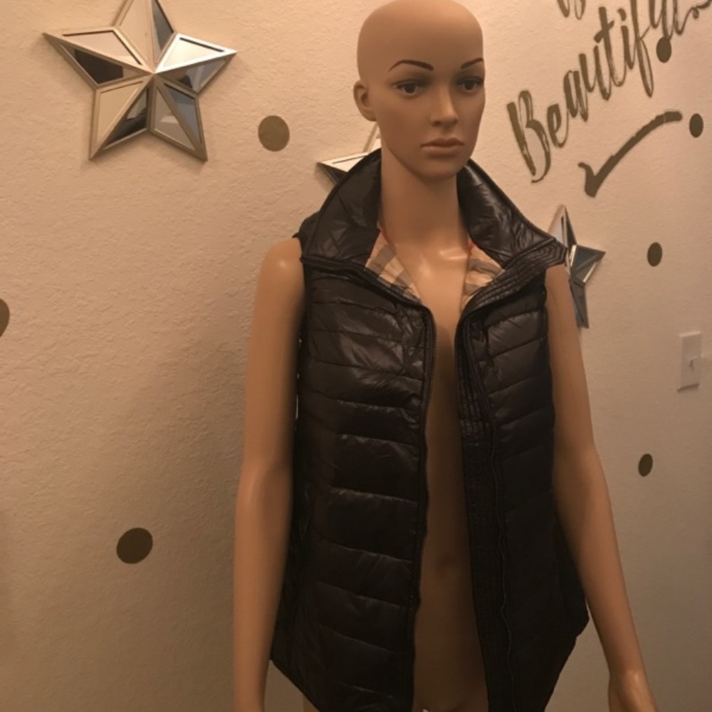 NWT RARE AUTH WOMENS BURBERRY BRIT BUBBLE VEST